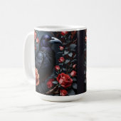 Mug Jardin Rose du Corbeau Noir (Devant gauche)
