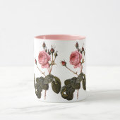 Mug Jardin rose vintage en fleurs (Centre)