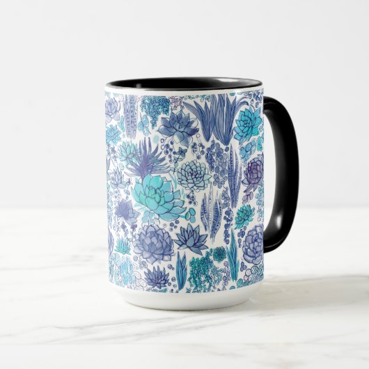 Mug Jardin succulent (Devant droit)