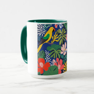 Mug Jardin tropical Expressionnisme moderne Oeuvre d'a