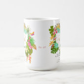 Mug Jardin tropical Monogramme blanc (Centre)