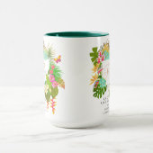 Mug Jardin tropical Monogramme blanc (Centre)