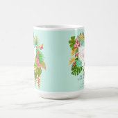 Mug Jardin tropical Monogramme vert (Centre)