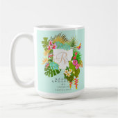 Mug Jardin tropical Monogramme vert (Gauche)