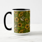 Mug Jardin tropical nocturne jaune et vert (Gauche)