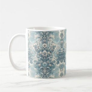 Mug Jardin victorien en bleu   Vintage Floral Baroque