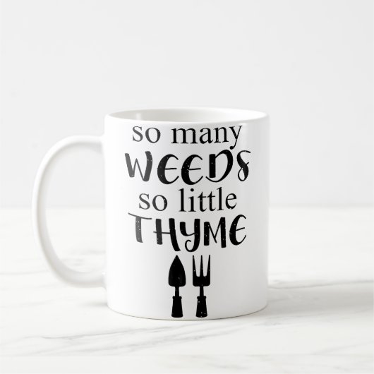 Mug Jardinage Amusant (Gauche)