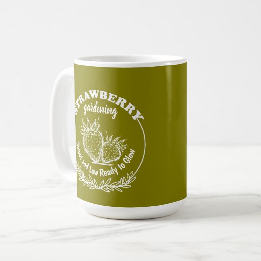 Mug jardinage de fraises (Devant gauche)