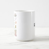 Mug Jardinage et bibliothèque Citation Jardin Floral (Centre)