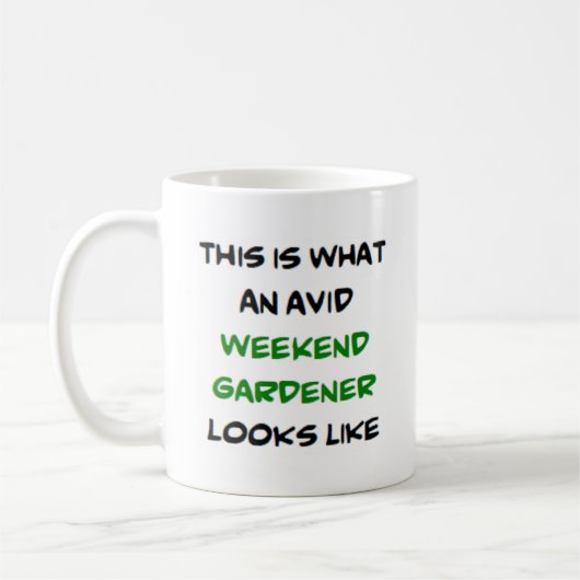 Mug jardinier de week-end, passionné (Gauche)