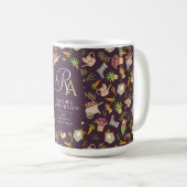 Mug Jardinier Monogramme Brun (Devant droit)