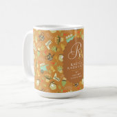 Mug Jardinier Monogramme Brun Argile (Devant gauche)
