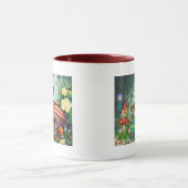Mug Jardins de fleurs de champignons Gnomes enchantés (Centre)