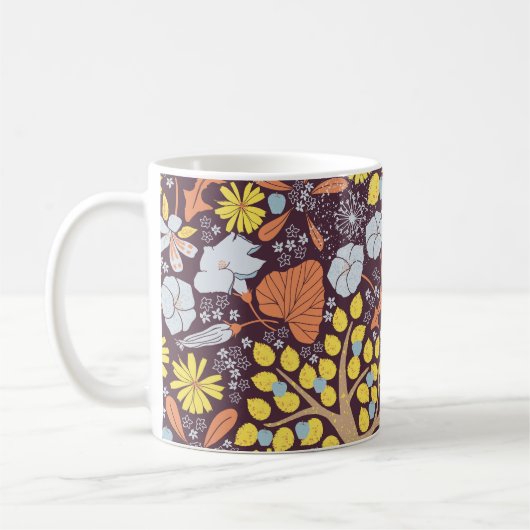 Mug Jardins, fleuris, pommier motif (Gauche)