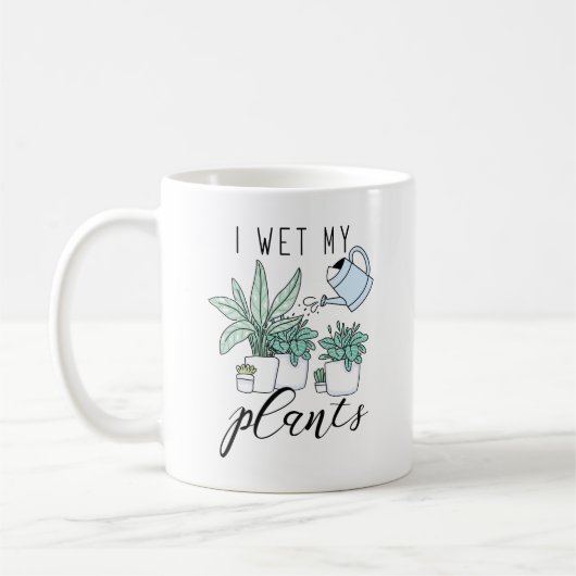 Mug J'arrose mes plantes (Gauche)