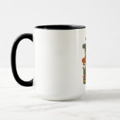 Mug J'arrose mes plantes – Rayures Rétro 70 (Gauche)