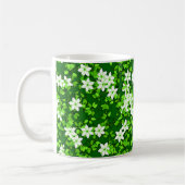Mug Jasmin Blanc Parmi Les Feuilles Verts (Gauche)