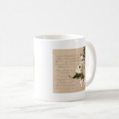 Mug jasmin sur vieux script dames à manches longues t- (Devant droit)