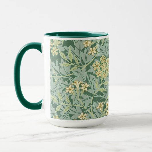 Mug Jasmine, motif de William Morris, (Gauche)
