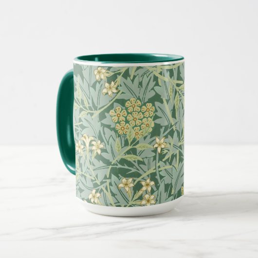 Mug Jasmine, motif de William Morris, (Devant gauche)