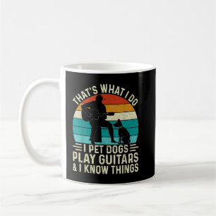 Mug J'attaque les chiens, je joue de la guitare et des