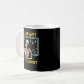 Mug J'attendrai juste jusqu'à ce que ce soit un enseig (Devant gauche)