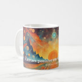 Mug "J'attire de l'énergie positive autour de moi." Ma (Devant gauche)
