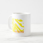Mug Jaune 2 de zèbre (Devant gauche)