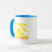 Mug Jaune 2 de zèbre (Devant gauche)