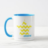 Mug Jaune 3 de zigzag (Gauche)