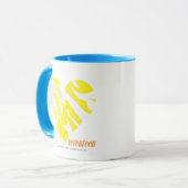 Mug Jaune 4 de zèbre (Devant gauche)