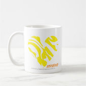 Mug Jaune 4 de zèbre (Gauche)