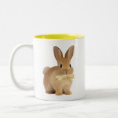 Mug Jaune Adorable Lapin (Gauche)