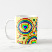 Mug jaune arc-en-ciel (Gauche)