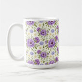 MUG JAUNE AUX TONS DE FLEURS D'EAU VIOLENTES (Gauche)