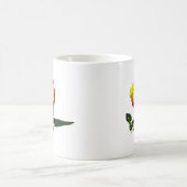 Mug Jaune avec tulipe rouge (Centre)