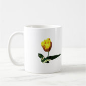 Mug Jaune avec tulipe rouge (Gauche)