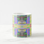 Mug Jaune bleu violet géométrique (Centre)