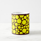Mug Jaune brillant sur Brown foncé (Centre)