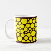 Mug Jaune brillant sur Brown foncé (Gauche)