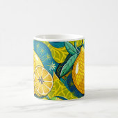 Mug Jaune citron et jardin d'abeilles (Centre)