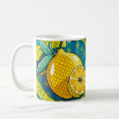 Mug Jaune citron et jardin d'abeilles (Gauche)