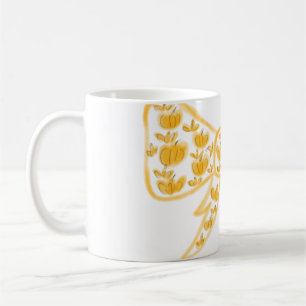 Mug Jaune citrouille arc heureux Halloween ajouter le