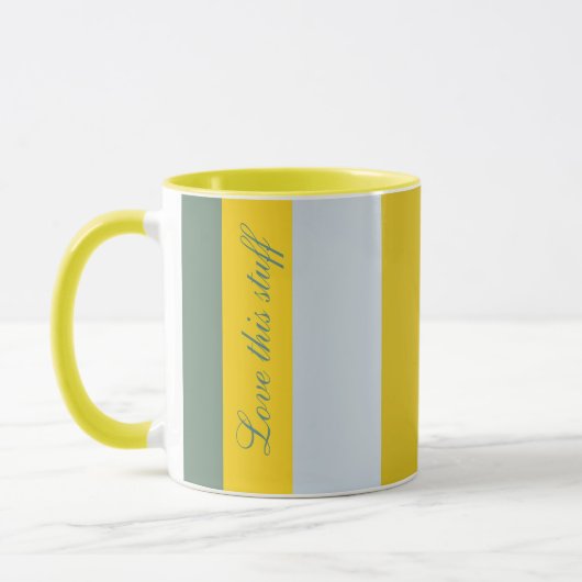 Mug Jaune clair et vert (Gauche)