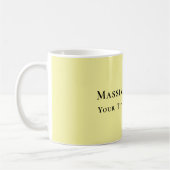 Mug Jaune clair uni élégant professionnel moderne (Gauche)