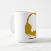 Mug Jaune commun de logo de chats (Devant gauche)