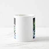 Mug Jaune Daffodils fleurs dans la neige (Centre)