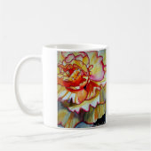 Mug Jaune de la fleur de Begonia aquarelle art origina (Gauche)