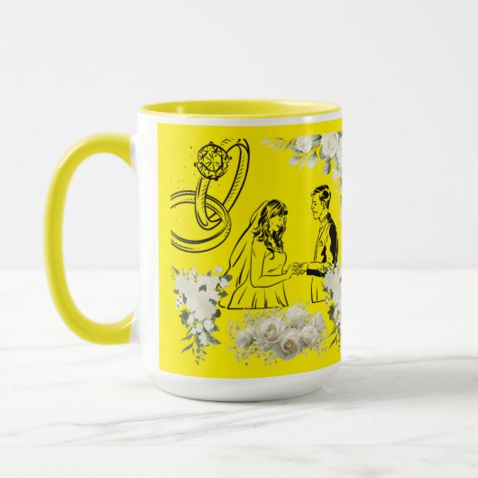 Mug Jaune de magie de vœu sans fin (Gauche)