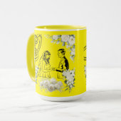 Mug Jaune de magie de vœu sans fin (Devant gauche)